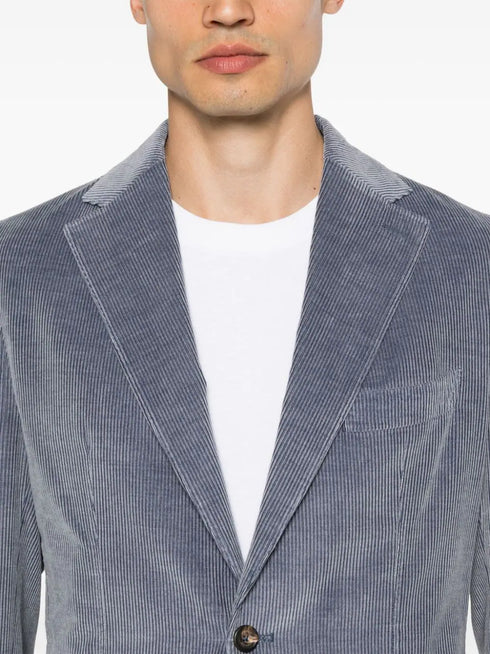 traje de pana de un solo pecho